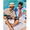image:imageCOOFANDY Mens Button Down Shirts Short Sleeve Casual Shirt Summer Beach Textured ShirtsKhaki