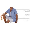image:imageCOOFANDY Mens Button Down Short Sleeve Shirt Casual Beach Linen Shirts Wedding Summer Vacation ShirtBlue