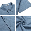 image:imageCOOFANDY Mens Button Down Short Sleeve Shirt Casual Beach Shirt Summer Vacation Textured ShirtsDark Blue