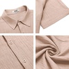 image:imageCOOFANDY Mens Button Down Short Sleeve Shirt Casual Beach Shirt Summer Vacation Textured ShirtsKhaki