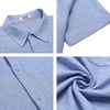image:imageCOOFANDY Mens Button Down Short Sleeve Shirt Casual Beach Shirt Summer Vacation Textured ShirtsLight Blue