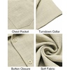 image:imageCOOFANDY Mens Button Down Short Sleeve Shirt Casual Shirts Summer Beach Textured Shirts with PocketDark Khaki