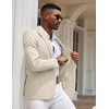 image:imageCOOFANDY Mens Casual Blazer Slim Fit Sport Coats One Button Stylish Business Suit JacketBeige