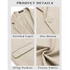 image:imageCOOFANDY Mens Casual Blazer Slim Fit Sport Coats One Button Stylish Business Suit JacketBeige