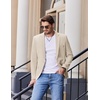 image:imageCOOFANDY Mens Casual Blazer Slim Fit Sport Coats One Button Stylish Business Suit JacketBeige