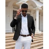 image:imageCOOFANDY Mens Casual Blazer Slim Fit Sport Coats One Button Stylish Business Suit JacketBlack