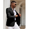 image:imageCOOFANDY Mens Casual Blazer Slim Fit Sport Coats One Button Stylish Business Suit JacketBlack