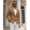 image:imageCOOFANDY Mens Casual Blazer Slim Fit Sport Coats One Button Stylish Business Suit JacketBrown