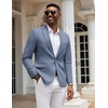 image:imageCOOFANDY Mens Casual Blazer Slim Fit Sport Coats One Button Stylish Business Suit JacketDusty Blue