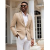 image:imageCOOFANDY Mens Casual Blazer Slim Fit Sport Coats One Button Stylish Business Suit JacketKhaki