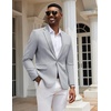 image:imageCOOFANDY Mens Casual Blazer Slim Fit Sport Coats One Button Stylish Business Suit JacketLight Grey