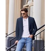 image:imageCOOFANDY Mens Casual Blazer Slim Fit Sport Coats One Button Stylish Business Suit JacketNavy Blue