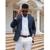 image:imageCOOFANDY Mens Casual Blazer Slim Fit Sport Coats One Button Stylish Business Suit JacketNavy Blue