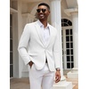 image:imageCOOFANDY Mens Casual Blazer Slim Fit Sport Coats One Button Stylish Business Suit JacketWhite