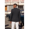 image:imageCOOFANDY Mens Casual Blazer Sport Coats and Blazers Lightweight Two Botton Business Linen Blazer Suit JacketBlack