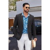 image:imageCOOFANDY Mens Casual Blazer Sport Coats and Blazers Lightweight Two Botton Business Linen Blazer Suit JacketBlack