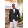 image:imageCOOFANDY Mens Casual Blazer Sport Coats and Blazers Lightweight Two Botton Business Linen Blazer Suit JacketBlack