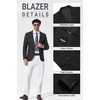 image:imageCOOFANDY Mens Casual Blazer Sport Coats and Blazers Lightweight Two Botton Business Linen Blazer Suit JacketBlack