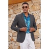 image:imageCOOFANDY Mens Casual Blazer Sport Coats and Blazers Lightweight Two Botton Business Linen Blazer Suit JacketDark Grey