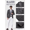 image:imageCOOFANDY Mens Casual Blazer Sport Coats and Blazers Lightweight Two Botton Business Linen Blazer Suit JacketDark Grey