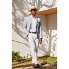 image:imageCOOFANDY Mens Casual Blazer Sport Coats and Blazers Lightweight Two Botton Business Linen Blazer Suit JacketGrey