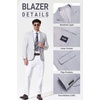 image:imageCOOFANDY Mens Casual Blazer Sport Coats and Blazers Lightweight Two Botton Business Linen Blazer Suit JacketGrey