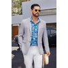 image:imageCOOFANDY Mens Casual Blazer Sport Coats and Blazers Lightweight Two Botton Business Linen Blazer Suit JacketGrey