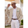 image:imageCOOFANDY Mens Casual Blazer Sport Coats and Blazers Lightweight Two Botton Business Linen Blazer Suit JacketKhaki
