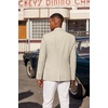 image:imageCOOFANDY Mens Casual Blazer Sport Coats and Blazers Lightweight Two Botton Business Linen Blazer Suit JacketLight Khaki