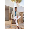image:imageCOOFANDY Mens Casual Blazer Sport Coats and Blazers Lightweight Two Botton Business Linen Blazer Suit JacketLight Khaki