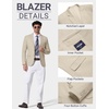 image:imageCOOFANDY Mens Casual Blazer Sport Coats and Blazers Lightweight Two Botton Business Linen Blazer Suit JacketLight Khaki