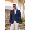 image:imageCOOFANDY Mens Casual Blazer Sport Coats and Blazers Lightweight Two Botton Business Linen Blazer Suit JacketNavy Blue