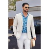 image:imageCOOFANDY Mens Casual Blazer Sport Coats and Blazers Lightweight Two Botton Business Linen Blazer Suit JacketWhite