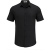 image:imageCOOFANDY Mens Casual Button Down Shirt Short Sleeve Summer Shirt for Beach Vacation Resort WearBlack