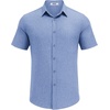 image:imageCOOFANDY Mens Casual Button Down Shirt Short Sleeve Summer Shirt for Beach Vacation Resort WearBlue