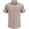 image:imageCOOFANDY Mens Casual Button Down Shirt Short Sleeve Summer Shirt for Beach Vacation Resort WearChampagne