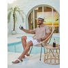 image:imageCOOFANDY Mens Casual Button Down Shirt Short Sleeve Summer Shirt for Beach Vacation Resort WearChampagne