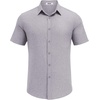 image:imageCOOFANDY Mens Casual Button Down Shirt Short Sleeve Summer Shirt for Beach Vacation Resort WearLight Gray