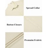 image:imageCOOFANDY Mens Casual Button Down Shirts Short Sleeve Textured Summer Beach ShirtsBeige