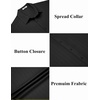image:imageCOOFANDY Mens Casual Button Down Shirts Short Sleeve Textured Summer Beach ShirtsBlack