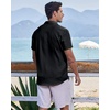 image:imageCOOFANDY Mens Casual Button Down Shirts Short Sleeve Textured Summer Beach ShirtsBlack
