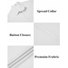 image:imageCOOFANDY Mens Casual Button Down Shirts Short Sleeve Textured Summer Beach ShirtsWhite