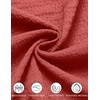 image:imageCOOFANDY Mens Casual Button Down Short Sleeve Shirt Textured Summer Beach Vacation ShirtRed