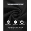 image:imageCOOFANDY Mens Casual Henley Shirt Band Collar Short Sleeve Shirt Summer Beach Hippie TShirtBlack