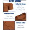 image:imageCOOFANDY Mens Casual Henley Shirt Band Collar Short Sleeve Shirt Summer Beach Hippie TShirtBrown