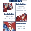 image:imageCOOFANDY Mens Casual Henley Shirt Band Collar Short Sleeve Shirt Summer Beach Hippie TShirtFlower Leaves  Red Blue Apricot