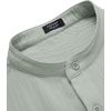image:imageCOOFANDY Mens Casual Henley Shirt Band Collar Short Sleeve Shirt Summer Beach Hippie TShirtLight Green