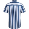 image:imageCOOFANDY Mens Casual Henley Shirt Band Collar Short Sleeve Shirt Summer Beach Hippie TShirtStripewhite  Blue