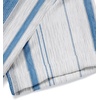 image:imageCOOFANDY Mens Casual Henley Shirt Band Collar Short Sleeve Shirt Summer Beach Hippie TShirtStripewhite  Lake Blue