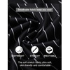 image:imageCOOFANDY Mens Casual Henley Shirt Band Collar Short Sleeve Shirt Summer Beach Hippie TShirtWhite Stripes on Black